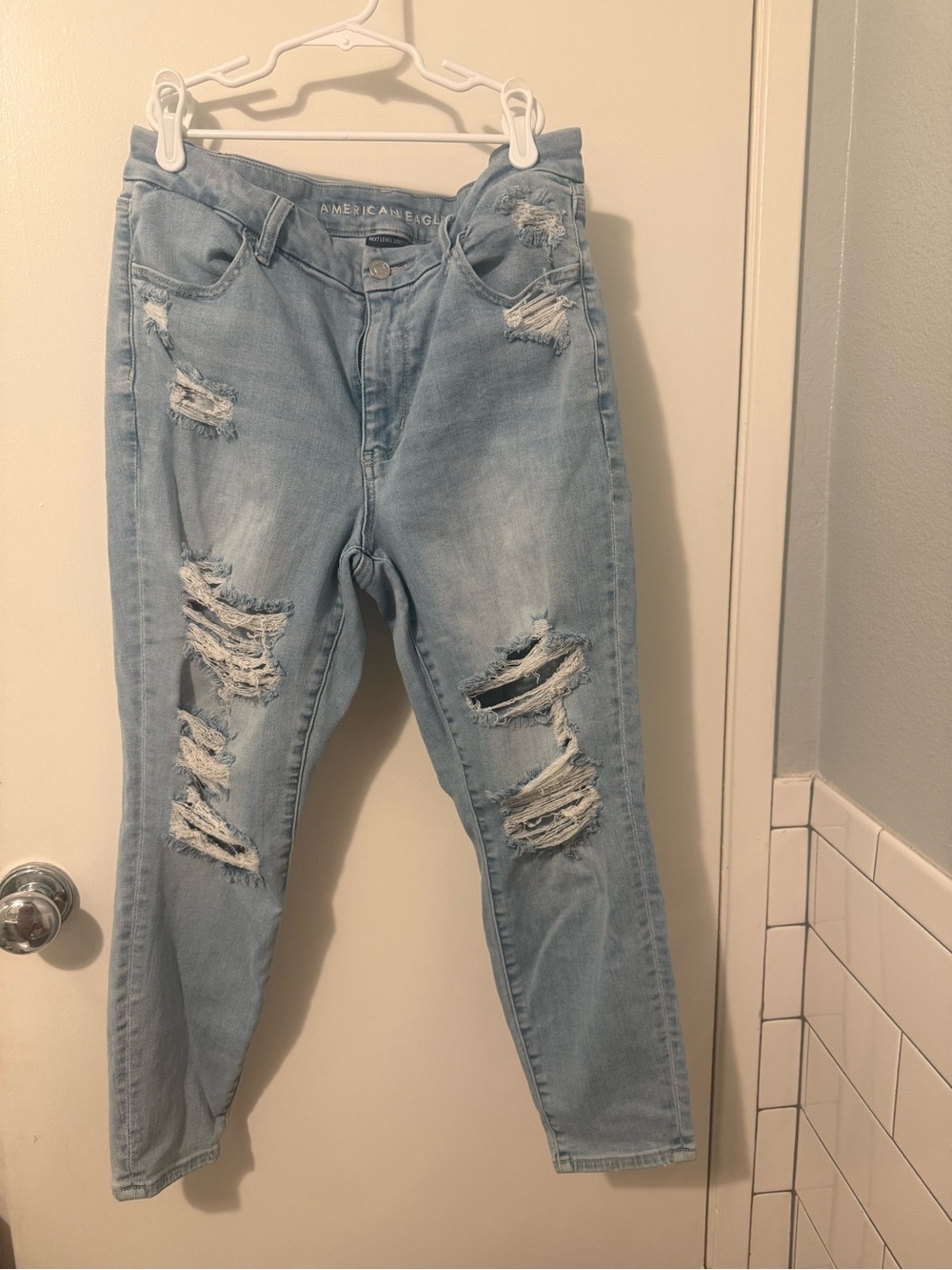 American Rag Light Blue Distressed Boyfriend Jeans
